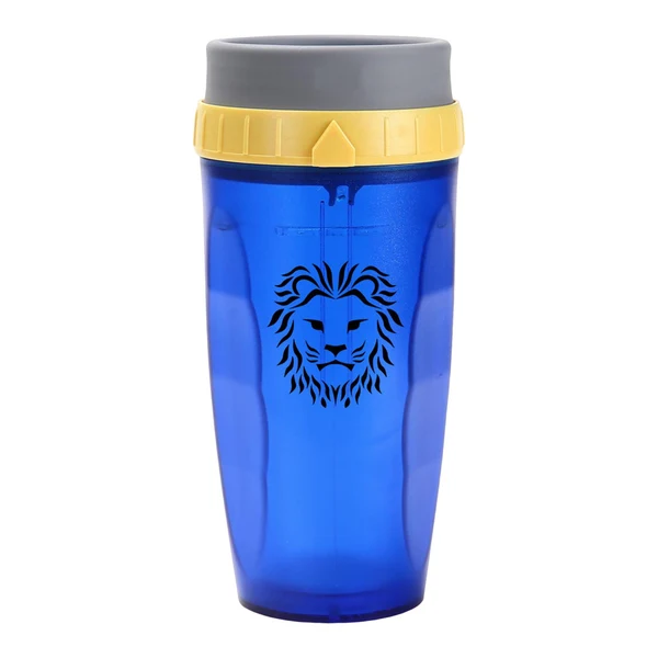 Enhanced Maxbell juice Cups French Coverless Cup for Indoor Outdoor Camping Hiking Lion Detailed