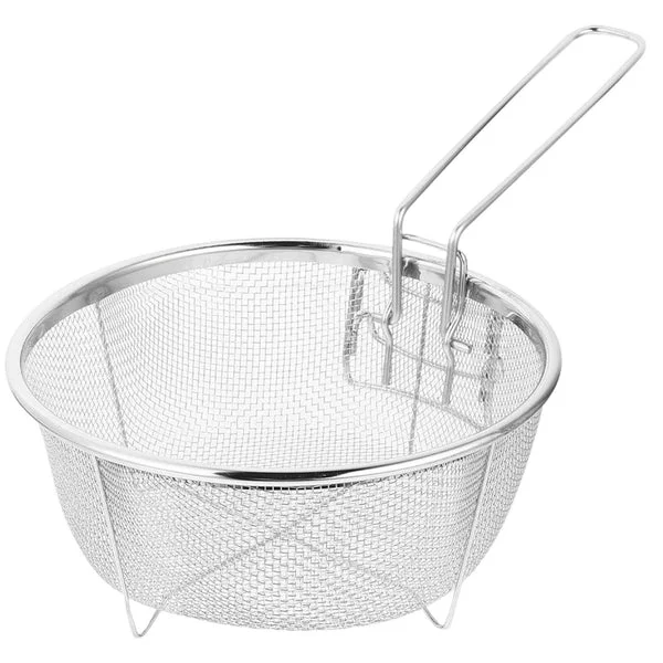 Excellent Maxbell Mesh Skimmer Strainer Draining Hot Pot Colander for Deep Frying Chips Salads Large Pure
