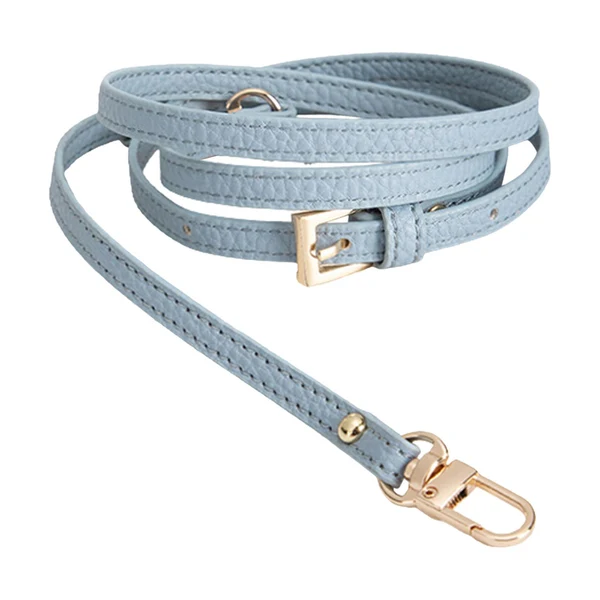 High-Grade Maxbell Leather Bag Strap Universal Shoulder Strap for Shoulder Handbags Blue Elegant