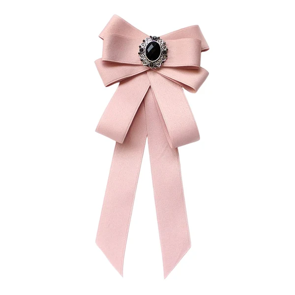 Stylish Maxbell Women's Pre Tied Bowknot Neckties Neck Tie Elegant for Student Uniform Gifts pink Long-Lasting