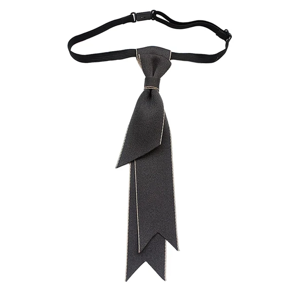 Relaxed Maxbell Men Necktie Women Pre Tied Necktie Pretied Ties for Party Carnivals Concerts Gray Concave Corner Trendy