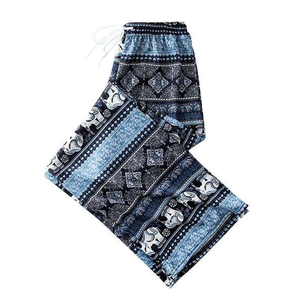 Outstanding Maxbell Yoga Pants Boho Thai Beach Baggy Pants Hippy Female Harem Trousers Blue Minimalist