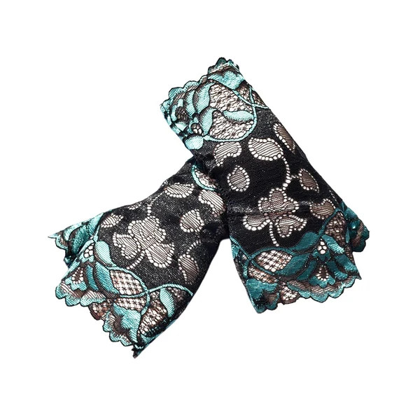 User-Friendly Maxbell Fingerless Gloves Sunscreen Summer Accessories Women Lace Gloves for Costume Green Crafted