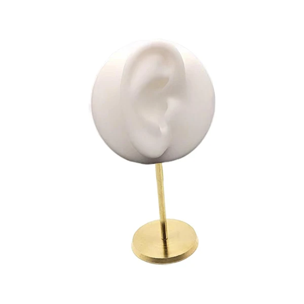Natural Maxbell Earrings Organizer 2.76'' earring Display Stand for Dresser White right Soft