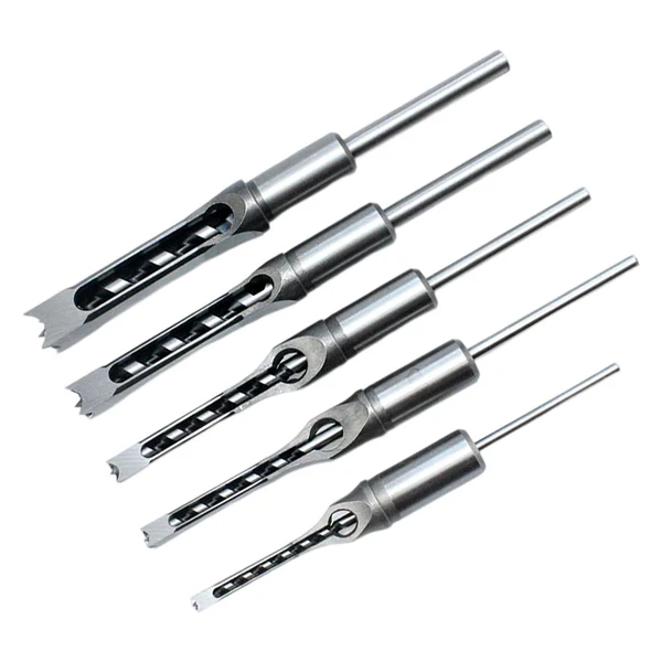 User-Friendly Maxbell HSS Woodworking Mortising Chisel for Drill Press Attachments DIY Woodworking 5Pcs Verified