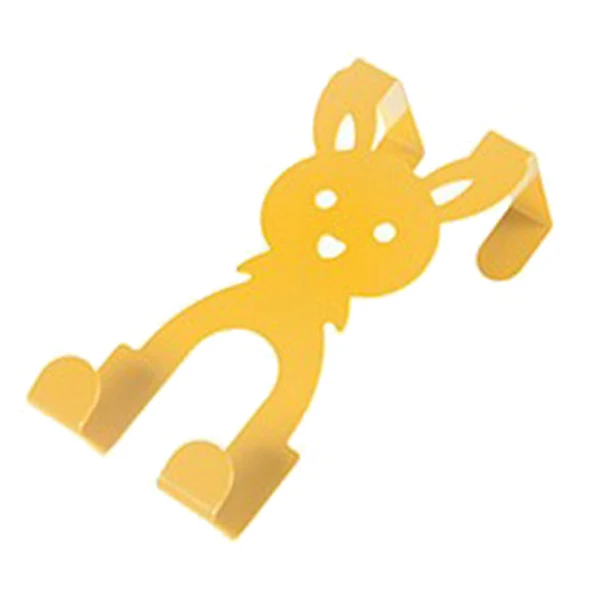 Healthy Maxbell Over The Door Hook Double Hooks Decorative Iron for Hanging Handbag Keys Yellow Easy-to-Use
