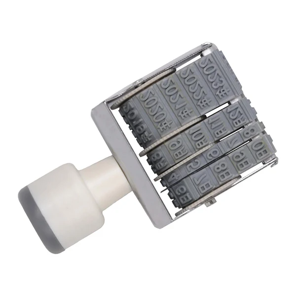 Fast Maxbell 8 digits Roller Stamp Fittings Business Stamp for DIY Craft Card Making Outstanding