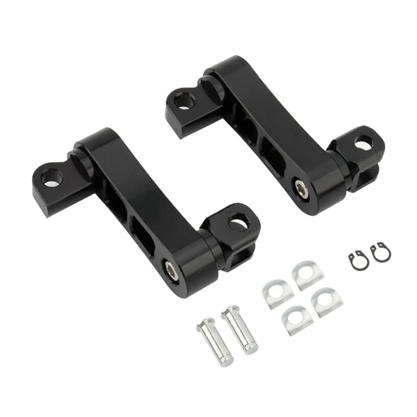 Green Maxbell Motorcycle Passenger Rear Foot Peg Bracket Mount Kits Foot Peg Clamp Support Black World-Class