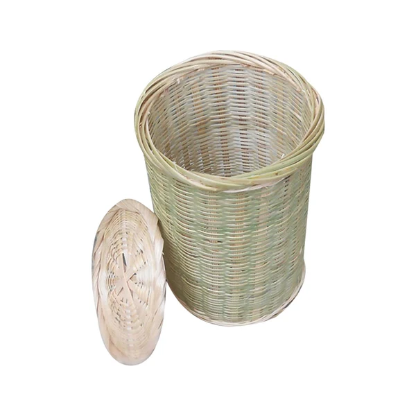 Organic Maxbell Round Basket Rustic Desktop Organizer Basket for Kitchen Bedroom Living Room S Casual