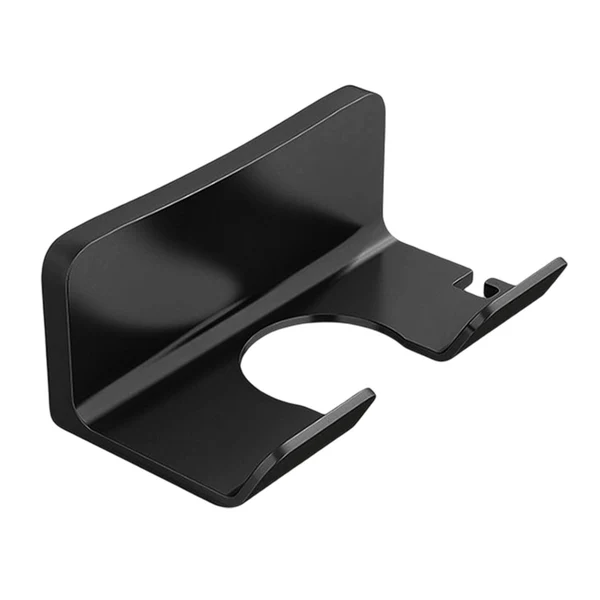 Contemporary Maxbell Bathroom Hair Dryer Rack Space saving Practical Hotel Hair Dryer Holder Simple Black Authentic