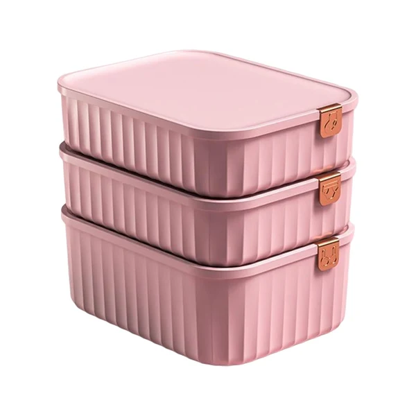 Expertly Made Maxbell 3 Pieces Drawer Organizer Household Wardrobe Save Space Closet Storage Boxes Pink Secure