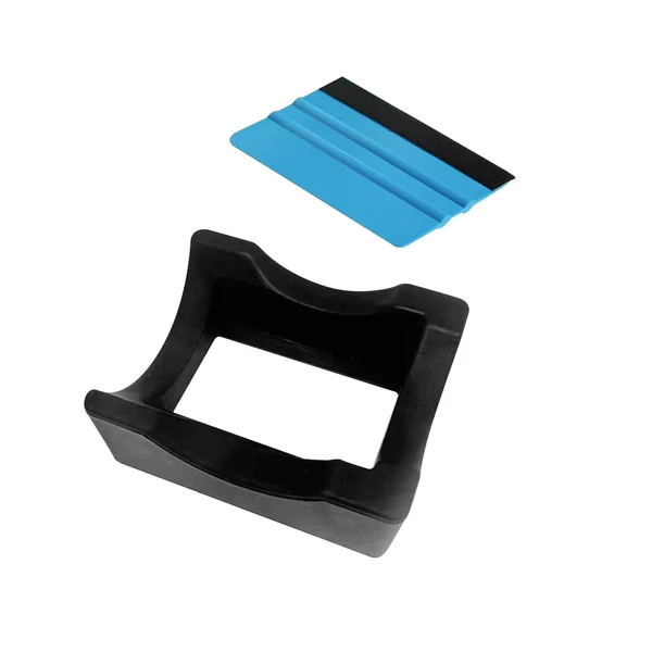 Artisan Maxbell Silicone Cup Cradle with Slot Felt Edge Squeegee for Mug Crafts Making Can Black Luxury