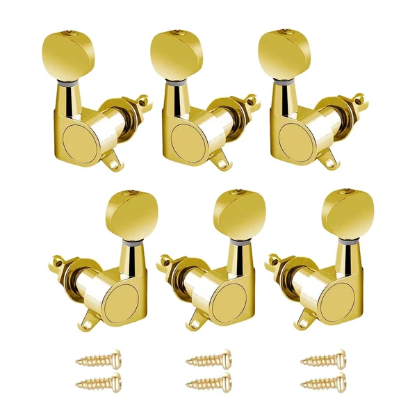 Maxbell 6x Guitar Tuning Pegs Sealed String Pegs for Classic Guitars Electric Guitar Aureate 3L3R Exceptional
