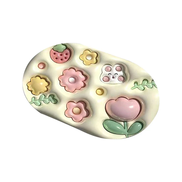 Responsible Maxbell Bath Floor Mats Water Absorbent Non Slip Shower Mat for Bathtub Kitchen Pools Flowers Rabbit Face Convenient