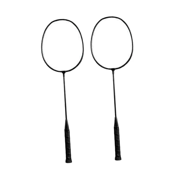 Traditional Maxbell Badminton Rackets 2Pcs Badminton Equipment for Beach Indoor Outdoor Backyard Black Versatile