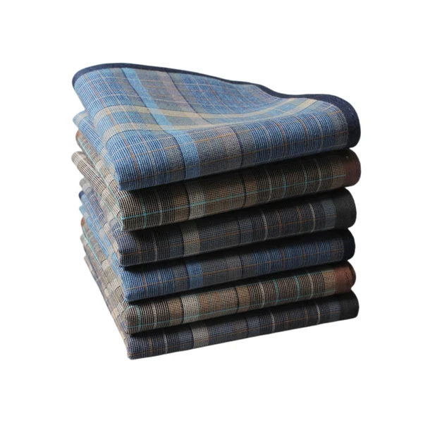 Dependable Maxbell 6Pcs Cotton Men's Handkerchiefs Soft Stripe Checkered Pattern Pocket Squares Crafted