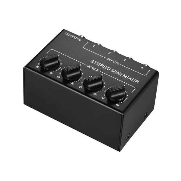 Enhanced Maxbell Mini Audio Mixer Portable Passive Mixer for Live and Studio CD Player Tablet Organic