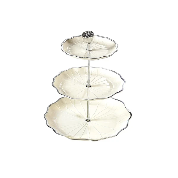 Luxury Maxbell food rack stand to Clean Cupcake Stand for Fruits dessert Countertop L 3 tier white Artisan