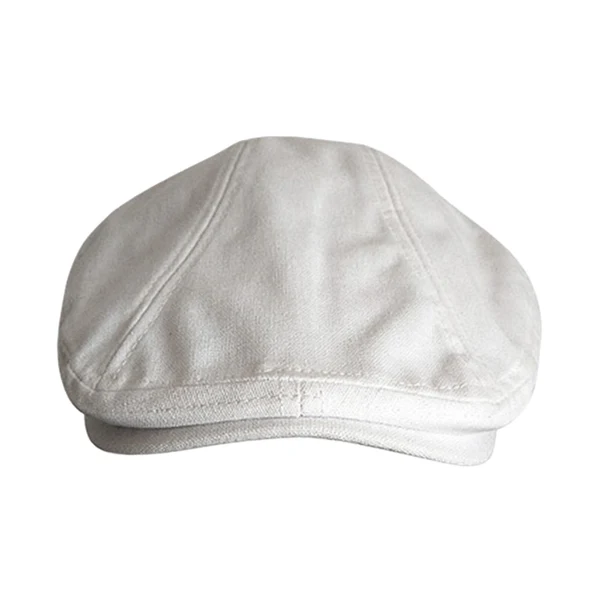 Environmentally Friendly Maxbell Autumn Winter Berets Hats Casual Octagonal Flat Hat for Autumn Spring White Authentic
