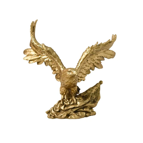 Trendy Maxbell Maxbell Eagle Figurine Hawk Statue Resin Home Decor for Dining Room Mantle Adornment Spread Wings Dependable
