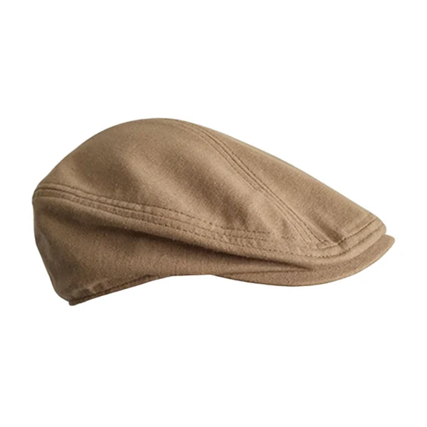 Comfortable Maxbell Autumn Winter Berets Hats Casual Octagonal Flat Hat for Autumn Spring Khaki Functional