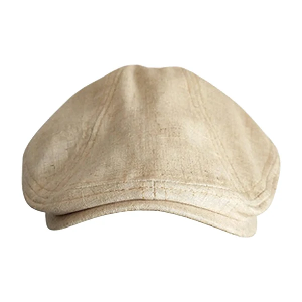 Durable Maxbell Autumn Winter Berets Hats Casual Octagonal Flat Hat for Autumn Spring Beige Verified