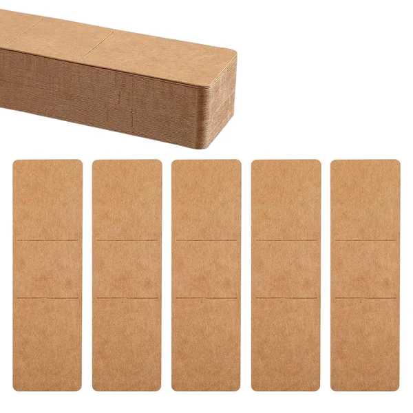 Quality Maxbell 50Pcs Bookmark Sleeves Bookmark Holder for Jewelry Making Packaging Supplies Brown Relaxed