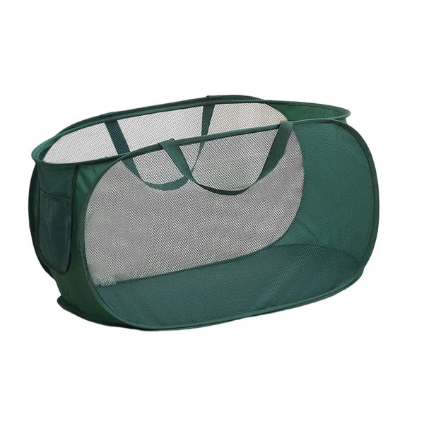Artisan Maxbell Popup Laundry Basket Collapsible Laundry Basket for Living Room Dorm Bedroom Green Detailed