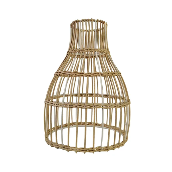 Exceptional Maxbell Rattan Lampshade Handmade Decoration for Hanging Light Floor Lamps Teahouse 18cm x 26cm Easy-to-Use