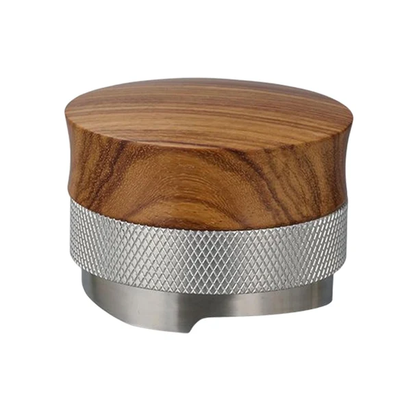 Convenient Maxbell 58mm Coffee Tamper Adjustable Height 58mm Coffee Distributor for Kitchen Bar Rosewood Reusable