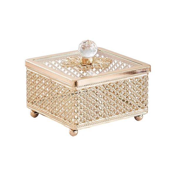 Durable Maxbell Luxury Jewelry Box Women Jewellery Storage Case for Lady Home Decor Bathroom 9cm Height Premium Material