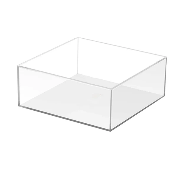 High-End Maxbell Cake Display Stand Square Acrylic Cake Stand for Party Favors Gifts Birthday 35cmx35cmx12cm Refined