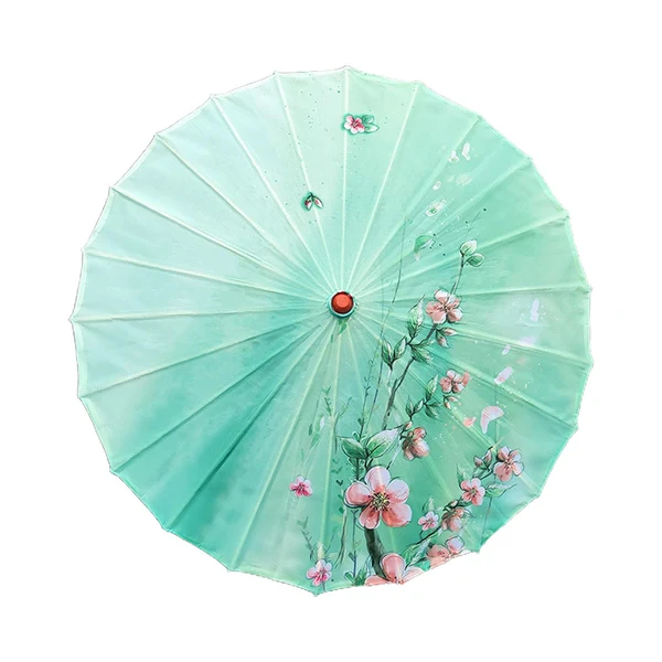 High-End Maxbell Silk Cloth Women Umbrella Rainproof 32 for Costumes Cosplay Village Scenery Style C Innovative