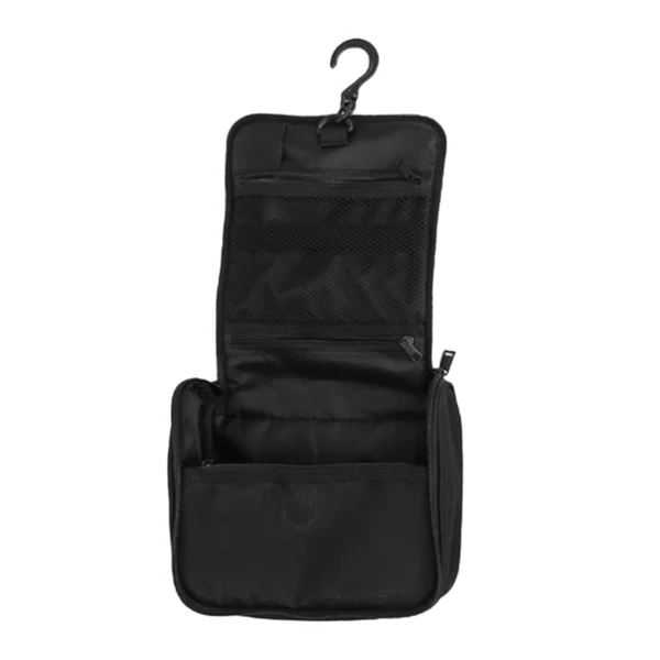 Flexible Maxbell Travel Makeup Bag Durable Sturdy Toiletry Organizer for Camping Travel Women Black Sustainable