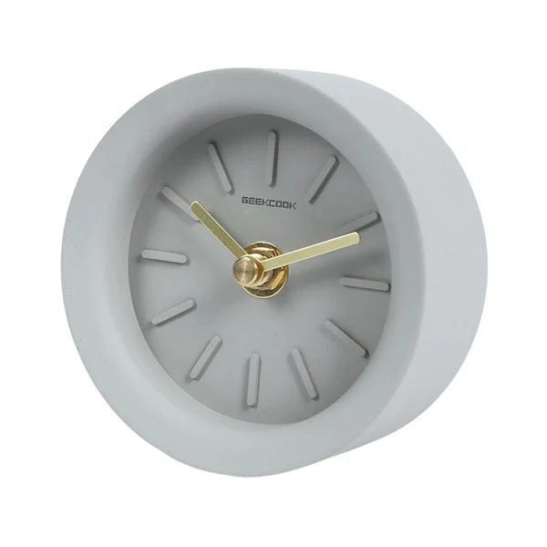 Innovative Maxbell Desk Clock Keeping Accurate Time Bedside Clock for Living Room Office Indoor Gray Outstanding