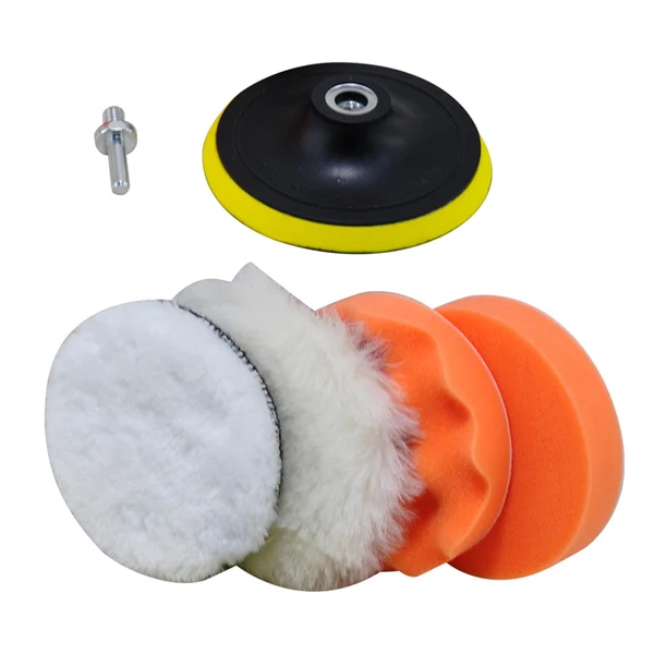 Pure Maxbell 6 Pieces Car Buffing Polishing Pads Multipurpose for Polishing Vehicles 10cm Dia M10 Screw Modern