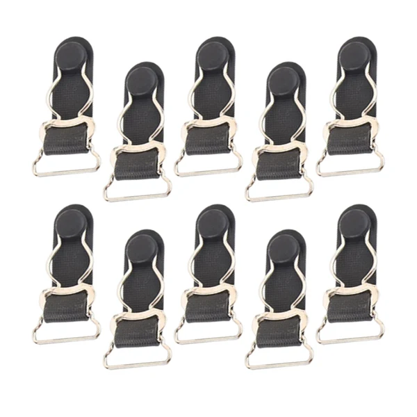 Genuine Maxbell 10Pcs Durable Garter Belt Fastener Clips Anti Skid for Men Leg Garter Shorts Exclusive