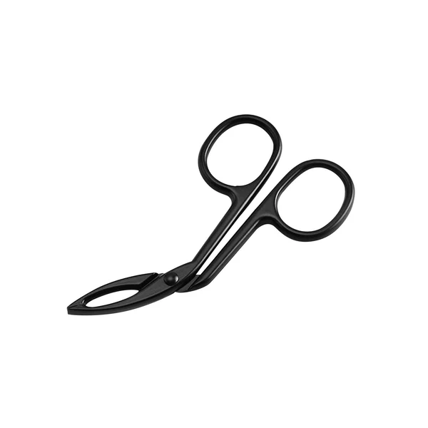 World-Class Maxbell Eyebrow Tweezers Scissors Handle Comfortable Grip Flat Tip Tweezers Trimming Black Outstanding
