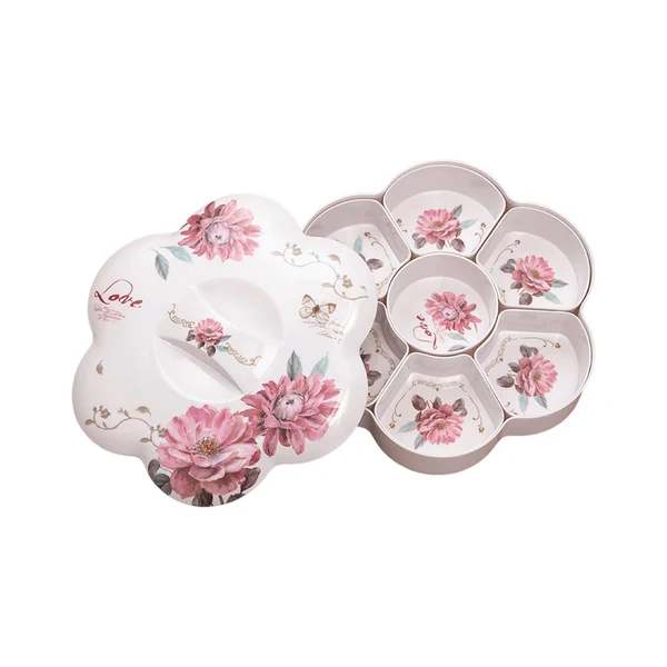 Casual Maxbell Divided Serving Dishes Home with Lid Serving Tray for Cookies Cheese Dessert protea cynaroides Luxury
