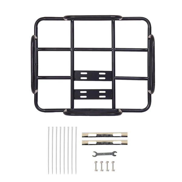 Specialty Maxbell Front Handlebar Bike Basket Rear Bicycle Basket Metal for Mountain Road Bike Long-Lasting
