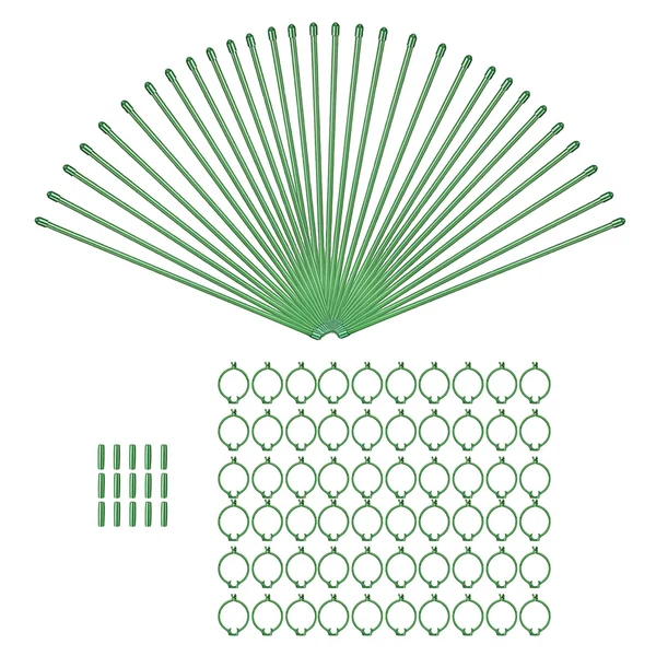 Authentic Maxbell 30Pcs Plant Support Stakes Green Plant Stake for Vegetable Tomato Greenhouse Fast