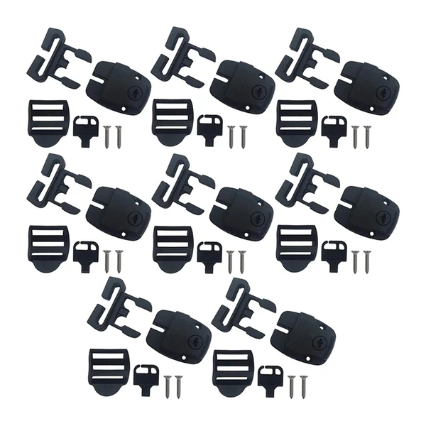 Effective Maxbell SPA Tub Cover Clips Tub Keys Latch Locks Portable SPA Cover Clips 8pcs Powerful