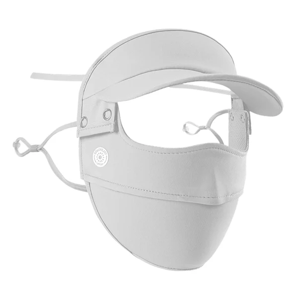 Durable Maxbell Women Face Mask with Hat Brim Summer Breathable for Hiking Traveling Cycling Light Gray Specialty