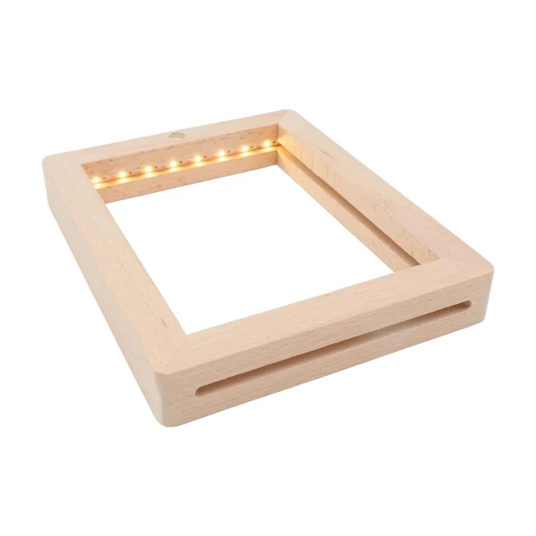 Convenient Maxbell Wooden Photo Frame Lightweight Decoration Touch Luminous Men Couple Children 23cmx17cmx2cm Certified