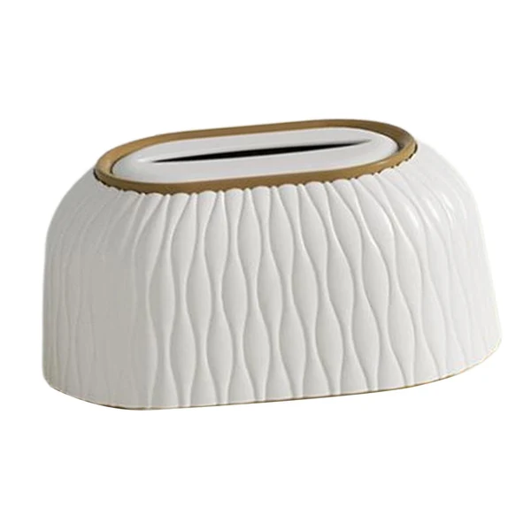 Efficient Maxbell Tissue Box Holder Dryer Sheet Dispenser for Home Bathroom Vanity Living Room White Fine