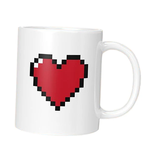 Professional Maxbell Color Changing Cup Water Cup Personality Porcelain Large Ceramic Mugs Heart Expertly Made