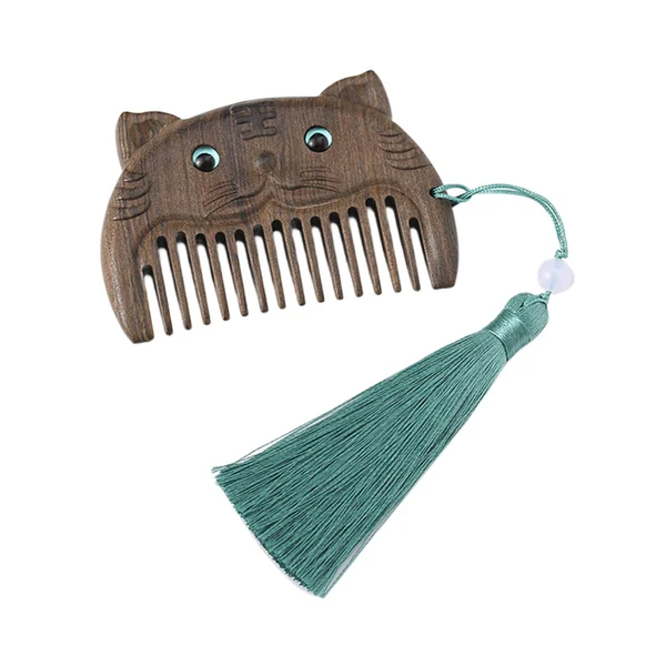 Luxury Maxbell Mini hair combs Fine Tooth Handmade Small Wooden Comb Short Hair Comb Tiger User-Friendly