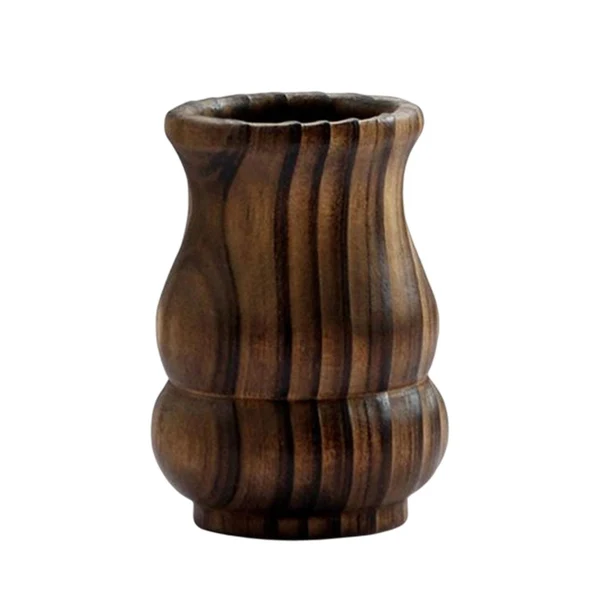 Recyclable Maxbell Maxbell Flower Vase Decoration Gift Wooden Plant Vase for Flower Arrangement Make up Efficient