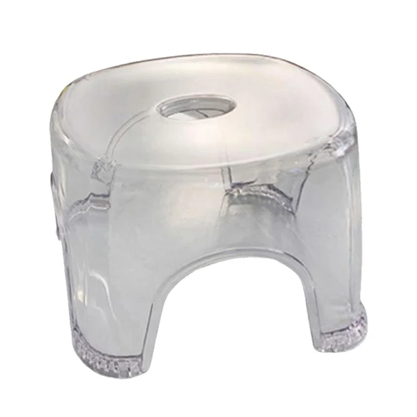 Pure Maxbell Seat Small Shower Bench Household Clear Lightweight Bathroom Stool Boys Kids white Casual