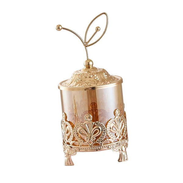 Luxury Maxbell Candy Jar European Style Glass Candy Jar for Dining Table Holiday Decoration S Minimalist